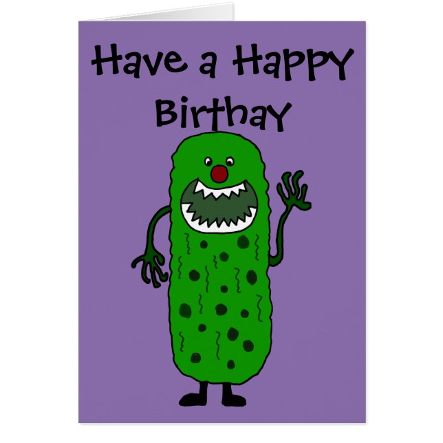 Lustiger Tickle-Monster-Cartoon (Vorne)