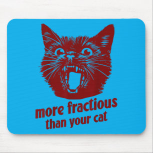 Lustiger Tierarzt-Assistent Streitsüchtige Katze H Mousepad