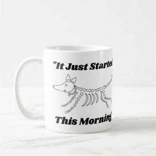 Lustiger Tierarzt-Zitat: Es fing einfach heute Mor Kaffeetasse