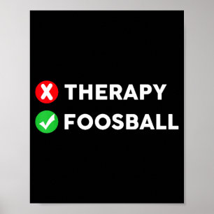 Lustiger Tischfußball Liebhaber Poster