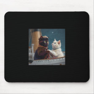 Lustiger Titanic-Film Katzen-Meme Rms Kreuzfahrtsc Mousepad