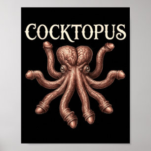 Lustiger Topus Humorvolle Männer Frauen Sarkastisc Poster