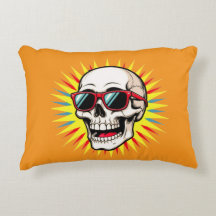 **Lustiger Totenkopf mit Sonnenbrille – Cartoon La