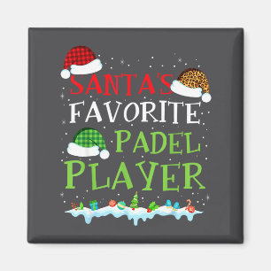 Lustiger Trainer Lieblings Spieler Padel Santa Pad Magnet