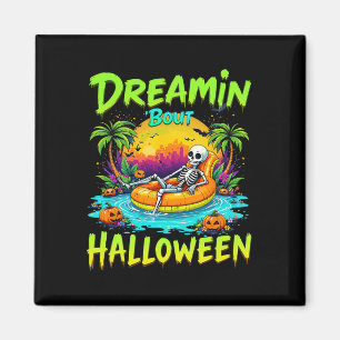 Lustiger Traum von Halloween Sommerween Stimmung S Magnet