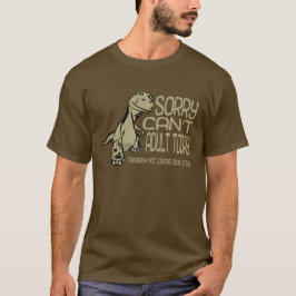 Lustiger trauriger Dinosaurier - nicht kann T-Shirt