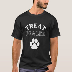 Lustiger Treat-Händler Pfotenabdruck Haustierliebh T-Shirt