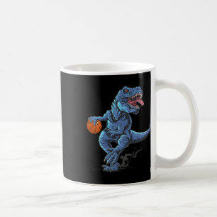 Lustiger Trex-Dinosaur spielt Skelett-Spielerliebh Kaffeetasse