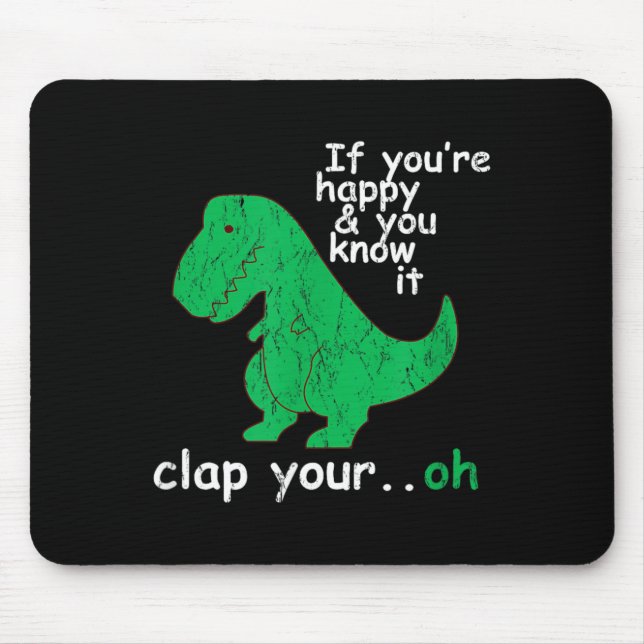 Lustiger Trex T Rex Mousepad (Vorne)