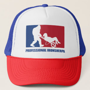 Lustiger Triathlon beruflicher Ironsherpa Hut Truckerkappe