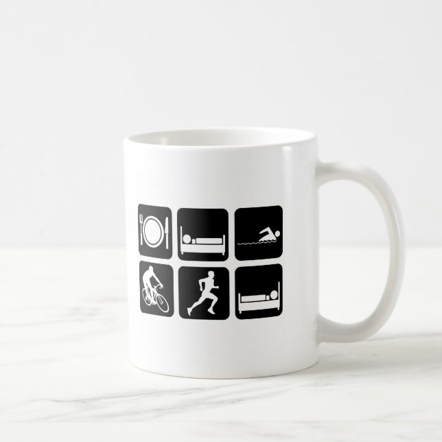 Lustiger Triathlon Kaffeetasse (Rechts)