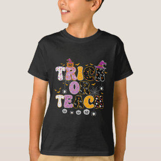 Lustiger Trick oder Lehr Halloween Lehrer T-Shirt