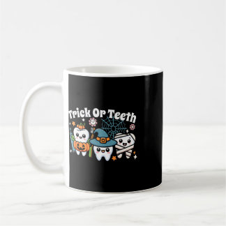 Lustiger Trick oder Zähne Halloween Zahnärztin ode Kaffeetasse