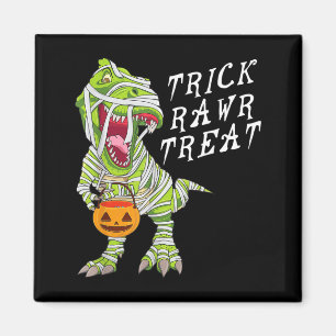 Lustiger Trick Rawr Treat Halloween T Rex Dinosaur Magnet