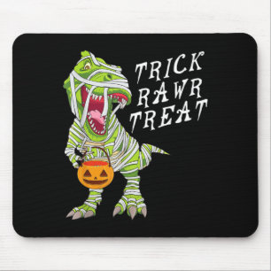 Lustiger Trick Rawr Treat Halloween T Rex Dinosaur Mousepad