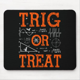 Lustiger Trig oder Treat Trigonometrie Mathematik Mousepad