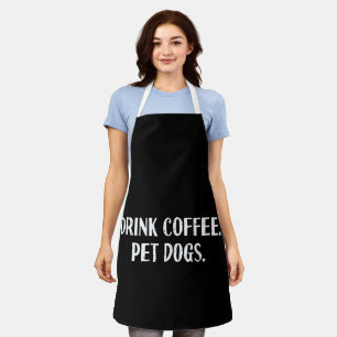 Lustiger Trinken Kaffee Hauskatzen Hunde Süße Kaff Schürze