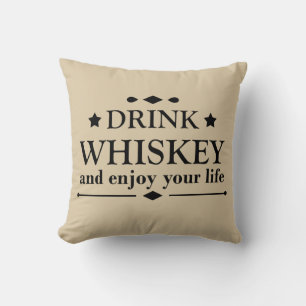 Lustiger Trinkspruch für Whiskey Kissen