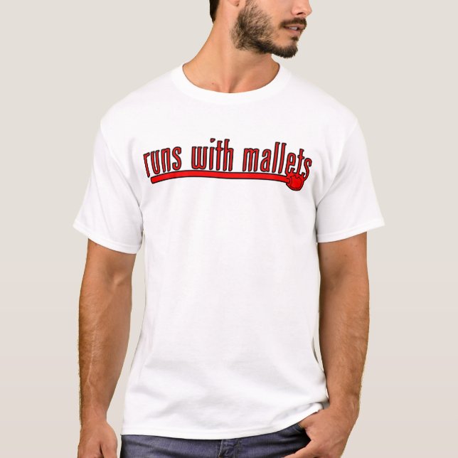 Lustiger Trommelschlägel  T-Shirt (Vorderseite)