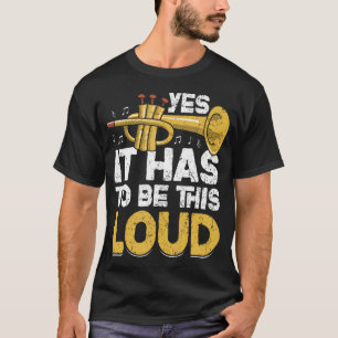 Lustiger Trompetenspieler Band Männer Frauen Tromp T-Shirt