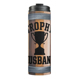 Lustiger Trophäen-Ehemann Thermosbecher