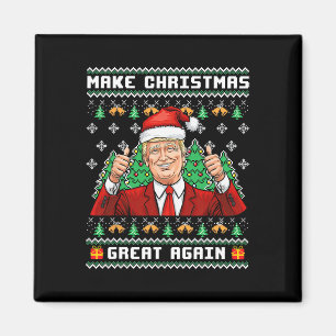 Lustiger Trump 2024 Mach Weihnachten wieder großar Magnet