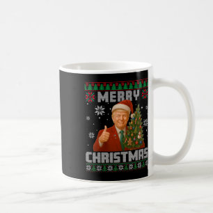 Lustiger Trump 2025 Frohe Weihnachten Baum Hässlic Kaffeetasse
