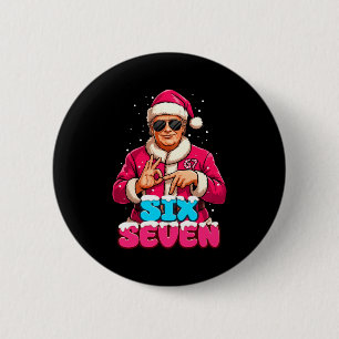 Lustiger Trump 67 Meme Kostüm Six Seven Weihnachte Button