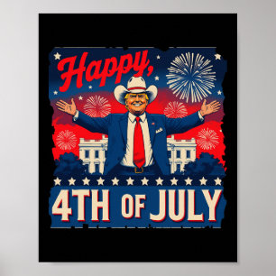 Lustiger Trump Frohes 4. Juli  Poster