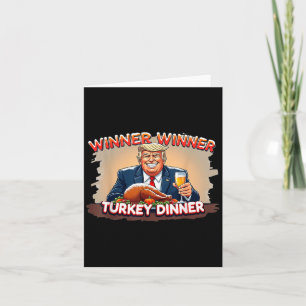 Lustiger Trump Gewinner Gewinner Truthahn Abendess Karte