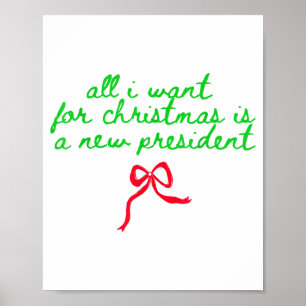 Lustiger Trump-Humor Alles, was ich zu Weihnachten Poster