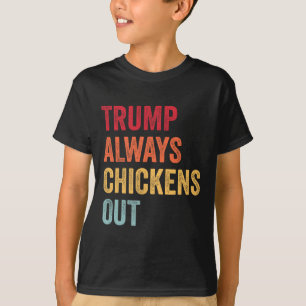 Lustiger Trump kneift immer wieder Taco Trump Huhn T-Shirt