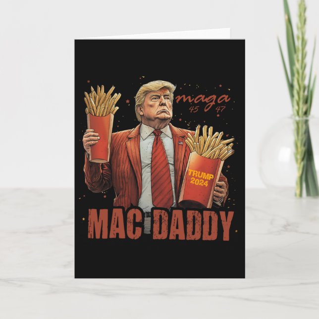 Lustiger Trump Mac Daddy Tee  Karte (Vorderseite)