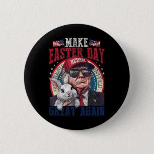 Lustiger Trump macht Ostern wieder großartig Bunny Button