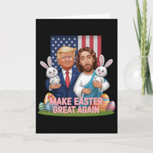 Lustiger Trump macht Ostern wieder großartig Bunny Karte