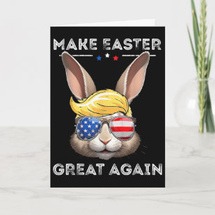 Lustiger Trump macht Ostern wieder großartig Bunny Karte