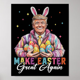 Lustiger Trump macht Ostern wieder großartig Bunny Poster