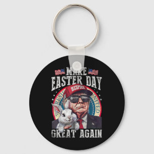 Lustiger Trump macht Ostern wieder großartig Bunny Schlüsselanhänger