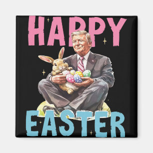 Lustiger Trump Ostern Hase Eier Frohe Ostern  Magnet