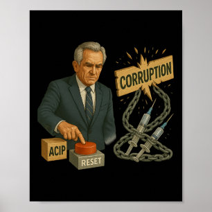 Lustiger Trump Robert Kennedy Jr. Gesamte Cdc Meme Poster