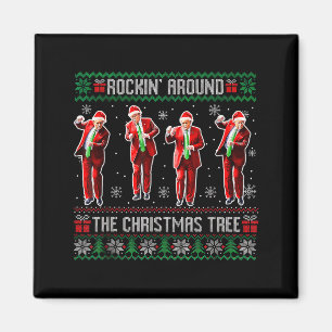 Lustiger Trump Rockt Um Den Weihnachtsbaum Hässlic Magnet