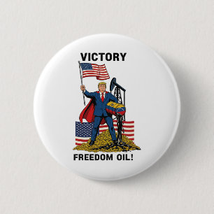 Lustiger Trump-Sieg Freiheit Öl Venezuela Button