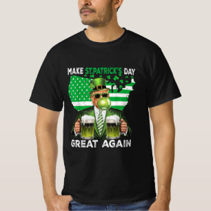 Lustiger Trump St Patricks Day Shamrock Trump T-Shirt