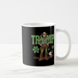 Lustiger Trump St Pattys Western Cowboy Trump Sham Kaffeetasse