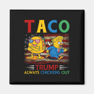 Lustiger Trump Taco Trump kneift immer 13 Magnet