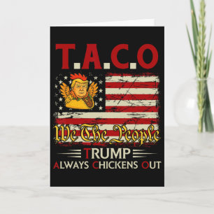 Lustiger Trump Taco Trump kneift immer _14  Karte