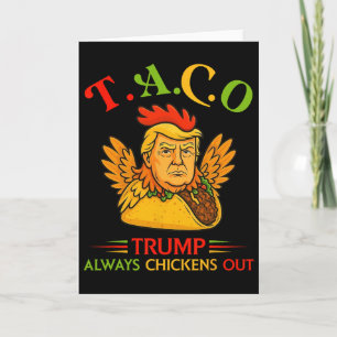 Lustiger Trump Taco Trump kneift immer _16  Karte