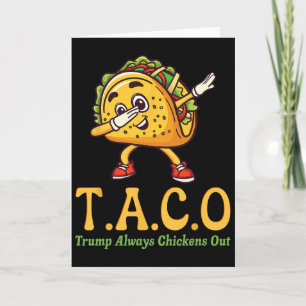 Lustiger Trump Taco Trump kneift immer 28 Karte
