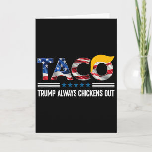 Lustiger Trump Taco Trump kneift immer _4  Karte