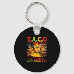 Lustiger Trump Taco Trump kneift immer 4 Schlüsselanhänger